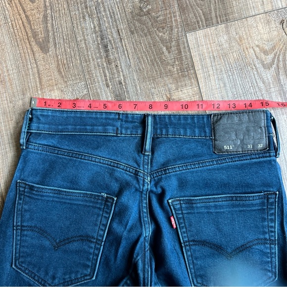 Levi's Blue Straight Cut Denim Jeans - Picture 6 of 7